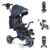 Byox Dreirad »Tricycle Dreirad Argon«, drehbarer Sitz PU-Reifen Teleskop-Lenkstange faltbar