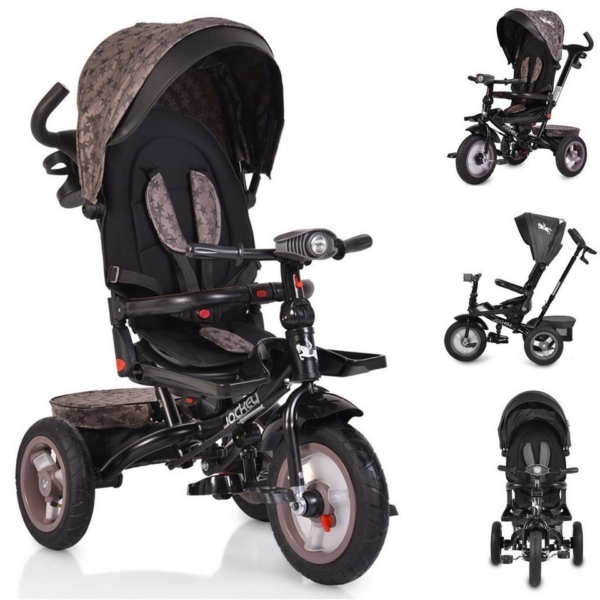Byox Dreirad »Tricycle, Dreirad Jockey«, Gummireifen Musik Sitz drehbar Schubstange verstellbar