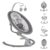 Cangaroo Babywippe »Babywippe Cloud«, Babywippe Musik Timer Mobile Schwingfunktion Fernbedienung