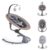 Cangaroo Babywippe »Babywippe Cloud Holzrahmen«, Fernbedienung Sitz 360° drehbar Moskitonetz
