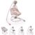 Cangaroo Babywippe »Babywippe Remote Woodsy 2 in 1«, Remote, 12 Melodien, Timer, 5 Stufen, Mobile