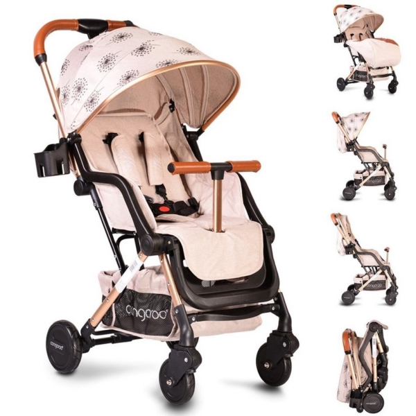 Cangaroo Kinder-Buggy »Kinderwagen, Buggy Mini«, EVA-Reifen Getränkehalter, Fußsack, klappbar
