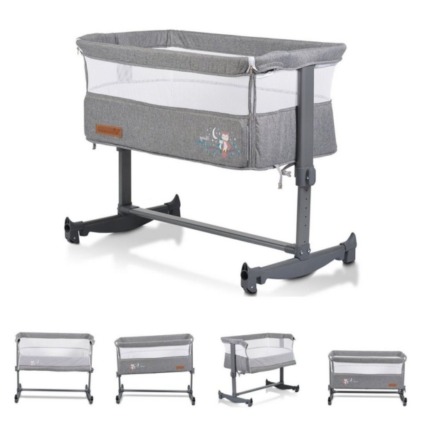 Cangaroo Komplettbett »Beistellbett Always Together«, Schaukel, Matratze, verstellbar, rutschfest