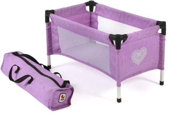 CHIC2000 Puppenbett »Puppen-Reisebett, Flieder«, mit Tragetasche