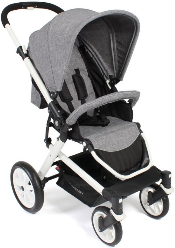 CHIC4BABY Sport-Kinderwagen »Boomer, Melange Grau«, ; Kinderwagen, Buggy, Sportwagen, Kinder-Buggy, Kinderbuggy