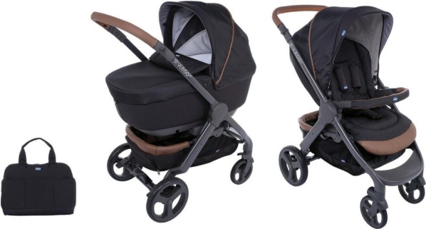 Chicco Kombi-Kinderwagen »Duo Stylego Up Crossover, Pure Black«, ; Kinderwagen