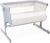 Chicco Next2Me Beistellbett Babybett mit Matratze, Abnehmbare Seite, Höhenverstellbar, Netzfenster, 2 Rollen und Transporttasche – 0-6 Monate, 9 kg