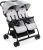 Chicco Zwillingsbuggy »OHlalà Twin, Silver Cat«, Zwillingskinderwagen; Kinderwagen für Zwillinge; Buggy für Zwillinge; Zwillingswagen