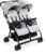 Chicco Zwillingsbuggy »OHlalà Twin, Silver Cat«, Zwillingskinderwagen; Kinderwagen für Zwillinge; Buggy für Zwillinge; Zwillingswagen