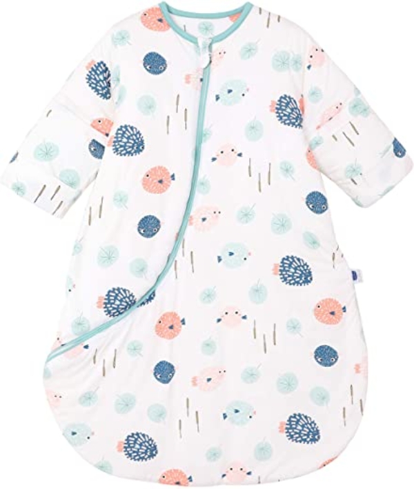 Chilsuessy Baby Schlafsack Winter mit abnembar Langarm Wattiert Babyschlafsack Kleine Kinder Ganzjahres Schalfsack Schlafanzug für Jungen und…