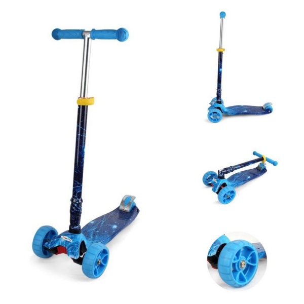 Chipolino Cityroller »Kinderroller Scooter Croxy Evo«, 3 Räder Licht Lenker höhenverstellbar