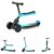 Chipolino Dreirad »Kinderroller X-Press 2 in 1«, Roller Laufrad LED-Lichter Hinterradbremse