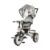 Chipolino Dreirad »Tricycle Rapido Dreirad 5 in 1«, drehbarem Sitz, Schiebegriff, Dach