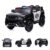 Chipolino Elektro-Kinderauto »Kinder Elektroauto Police SUV«, Belastbarkeit 30 kg, Fernbedienung, USB-Anschluss, Gurt, LED