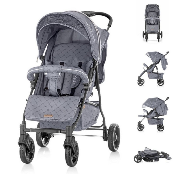 Chipolino Kinder-Buggy »Kinderwagen Buggy Mixie, 22 kg«, bis 22 kg, klappbar, schwenkbare Vorderräder