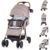 Chipolino Kombi-Kinderwagen »Kinderwagen 2 in 1 April, 22 kg«, klappbar, Vorderräder gefedert