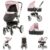 Chipolino Kombi-Kinderwagen »Kinderwagen Angel 2 in 1«, Babywanne, Sportsitz, Abdeckung, Ledergriff