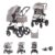 Chipolino Kombi-Kinderwagen »Kombikinderwagen Havana 2 in 1«, faltbar Tragetasche Sportsitz bis 22 kg