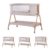 Chipolino Komplettbett »Babybett Sweet Dreams«, mit Rollen, Beistellbett, Matratze, klappbar