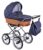 Classico Retro – Ein Luxus, Nostalgie Kinderwagen – Kombikinderwagen mit Weidenkorb, Komplettset de luxe 2 in 1: Kinderwagen + Sportwagenaufsatz +…