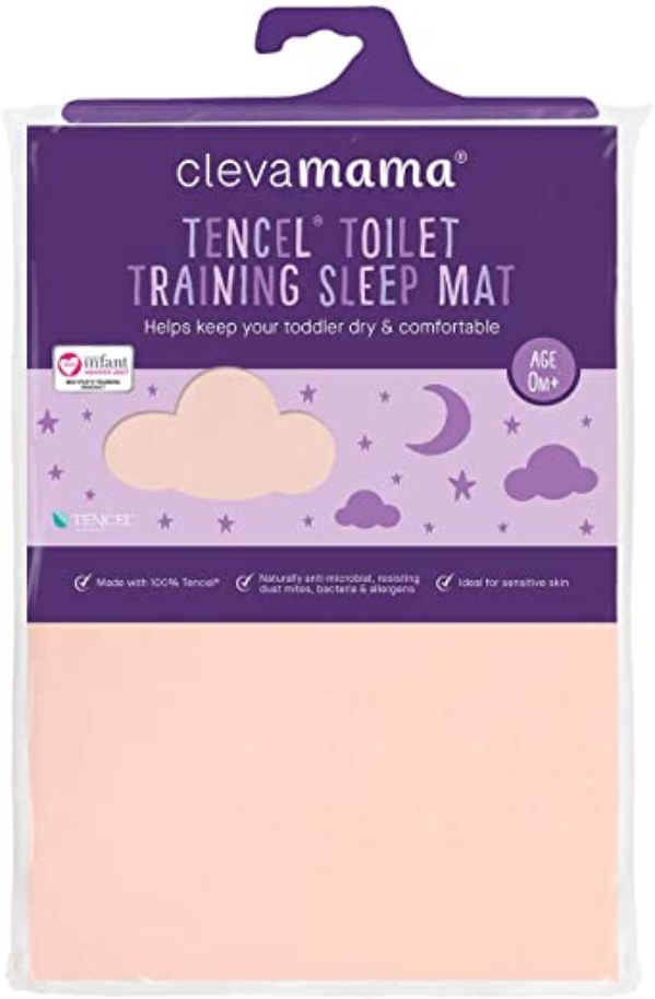 Clevamama 3329 Inkontinenzauflage Waschbar Baby – Einmalunterlagen Bett in Baumwolle, rosa, 200 g