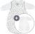 Coconette Ganzjahres Baby-Schlafsack Circle – 2-teilig: Langarm Innensack & gefütterter Außensack für Sommer & Winter, 100% Baumwolle – Größe: 0-3…