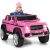 COSTWAY 12V Kinderauto mit 2,4G-Fernbedienung, Elektroauto mit MP3, Musik, Hupe und LED-Leuchten, Jeep Auto 2,5-5,5km/hm, Kinderfahrzeug für Kinder…