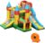 COSTWAY Aufblasbare Hüpfburg mit 610W Luftgebläse 2 Rutsche Springburg Hüpfschloss Outdoor Bouncer Spielburg inkl. 60 Ozeanbälle, Tragetasche,…