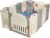COSTWAY Baby Laufgitter faltbar, Absperrgitter aus Kunststoff, Krabbelgitter mit Tür und Spielzeugboard, Spielzaun für Kinder, Baby Schutzgitter…