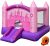 COSTWAY Hüpfburg + 350W Gebläse Kombination mit Rutsche, Springburg Hüpfschloss Aufblasbares Trampolin Spielburg Outdoor Bouncer Luftgebläse inkl….