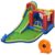 COSTWAY Hüpfburg »Springburg Spielpool«, mit 450W Gebläse, inkl. Tragetasche, Pfähle, Reparaturpaket, 580 x 270 x 230cm