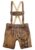 Country Line Trachtenlederhose (3-tlg., mit Gürtel, mit Hosenträgern) Kinder mit Stickerei