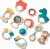 CubicFun Rassel Beißring Set Baby Spielzeug ab 0 3 6 9 Monate 10 PCS Shaker Greifen Rassel Baby Kleinkind Spielzeug Frühe Lernspielzeug für Jungen…