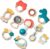 CubicFun Rassel Beißring Set Baby Spielzeug ab 0 3 6 9 Monate 10 PCS Shaker Greifen Rassel Baby Kleinkind Spielzeug Frühe Lernspielzeug für Jungen…