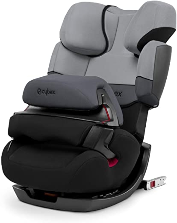 CYBEX Silver 2-in-1 Kinder-Autositz Pallas-Fix, Für Autos mit und ohne ISOFIX, Gruppe 1/2/3 (9-36 kg), Ab ca. 9 Monate bis ca. 12 Jahre, Cobblestone