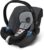 CYBEX Silver Babyschale Aton, Inkl. Neugeboreneneinlage, Ab Geburt bis ca. 18 Monate, Max. 13 kg, Cobblestone