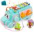 DeeXop Babyspielzeug 12-18 Monate+ Aktivität Würfel Spielzeug Bus enthält Xylophon, Form-Sortierer, ziehen entlang Spielzeug für 1 Jahr alt,…