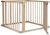 dibea Baby-Laufstall Holz-Laufgitter mit Tür 4 Elemente je 90 x 68 cm