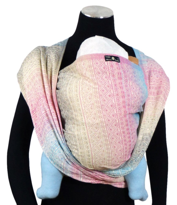 DIDYMOS Gewebte Babydecke, Prima Aurora, Größe 6, 470 cm, mehrfarbig