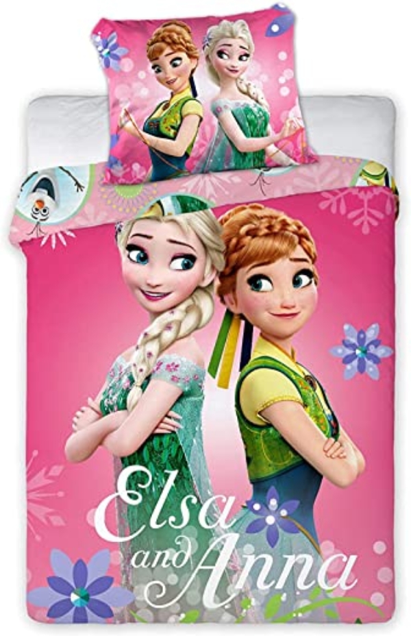 Disney 112 Frozen Die Eiskönigin Baby Wende-Bettwäsche Set 100 x 135cm