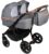 Dorjan Quick Twin Zwillingskinderwagen (Seite-an-Seite) Duo Buggy Wickeltasche + Regenschutz + Insektenschutz