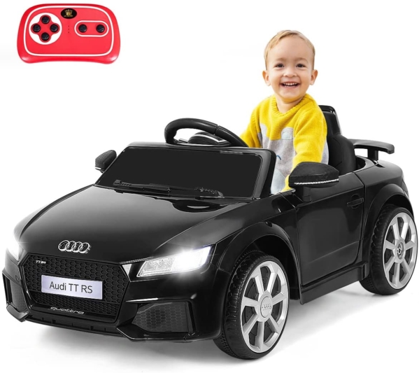 DREAMADE Elektroauto mit 2,4G Fernbedienung, 6V batteriebetriebenes Kinderfahrzeug, Elektrofahrzeuge mit Hupe & Licht & Musik & Sicherheitsgurt,…
