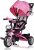 Dreirad Kinderdreirad Pink 5-Punkte Gurt abnehmbares Dach Kinderwagen Fahrrad Kinder Buggy