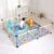 Dripex Laufgitter Baby Laufstall Absperrgitter Kinder Holzgitter Krabbelgitter aus Kieferholz mit Tür 182.4 x 205 CM