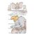 Dumbo Baby Bettwäsche Set 2tlg. 100% Baumwolle Größe: 100×135 cm, 40×60 cm, ÖkoTex Standard 100
