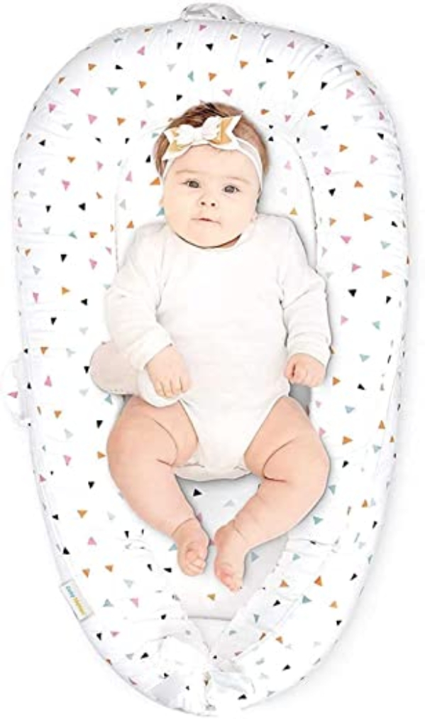 Dytxe-shelf Babyliege, Babynest zum Schlafen, Reisen und Nickerchen, bequemes, atmungsaktives Kuschelbett für Neugeborene, für Mädchen und Jungen…