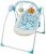 Eco Toys Babywippe elektrisch mit Schaukelfunktion für Babys ab der Geburt, blau CH71802B