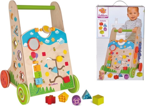 Eichhorn Lauflernwagen »Eichhorn Color, Spiel- und Lauflernwagen«, aus Holz