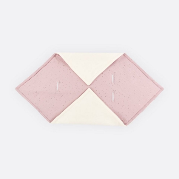 Einschlagdecke »Musselin goldene Punkte auf Rosa«, KraftKids, für Babyschalen, besonders dicker Fleece, pillingfrei, für Babyschalen, besonders…