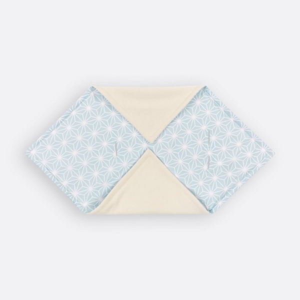 Einschlagdecke »weiße Diamante auf Pastel Blau«, KraftKids, für Babyschalen, besonders dicker Fleece, pillingfrei, für Babyschalen, besonders…